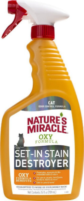 Спрей 8 в 1 NM Cat Oxy Formula уничтожитель пятен и запаха д/кошек 709мл