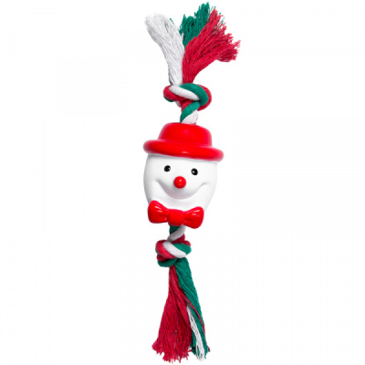 Игрушка (Triol) Снеговик с верёвкой, винил 22см